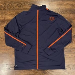 Puma‎ 1/4 Zip Pullover Jacket Mens Size Large Blue Collared Cell
